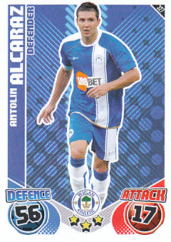 Antolin Alcaraz Wigan Athletic 2010/11 Topps Match Attax #327